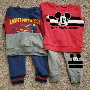Disney sweat outfits Mickey McQueen 3t